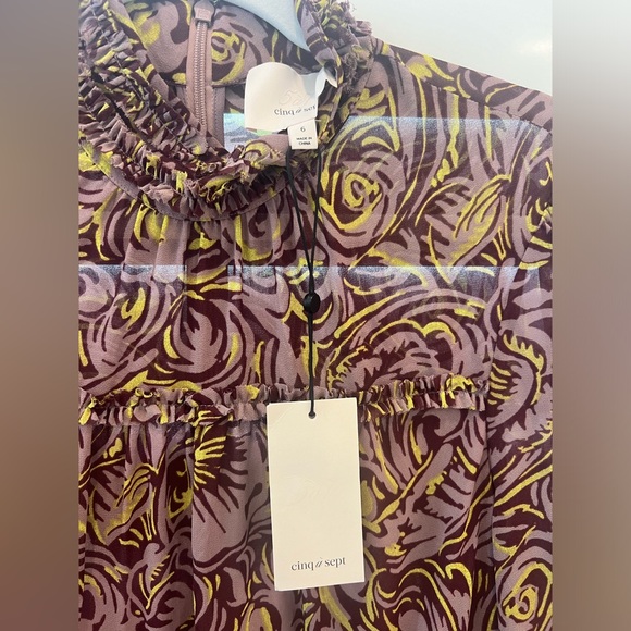 Cinq A Sept carina dress in Desert Rose Multi - size 6 NWT - Picture 2 of 14